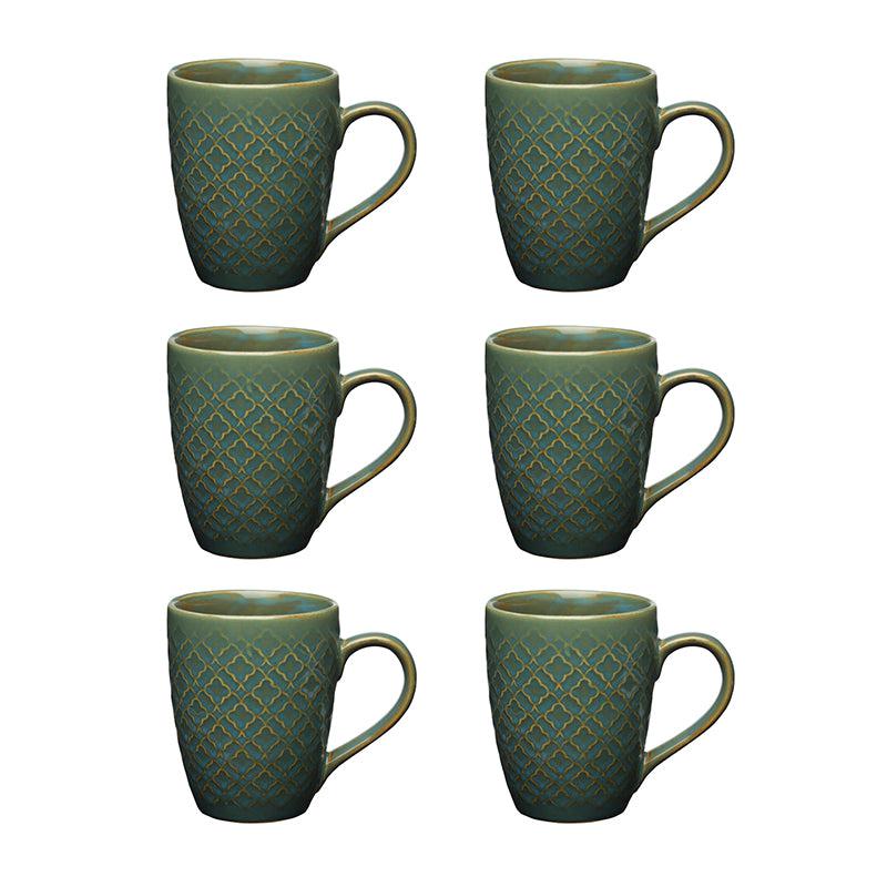 Buy Bida Ceramic Mug (250 ML) - Set Of Six Mug & Tea Cup from Vaaree