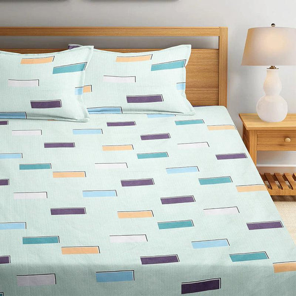 Buy Burke Geometric Bedsheet Bedsheets from Vaaree