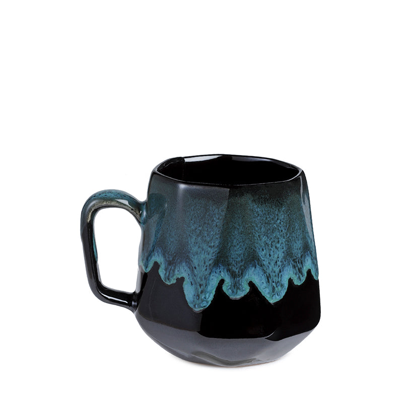 Mug & Tea Cup - Sorena Green Ceramic Mug (220 ML) - Set Of Six