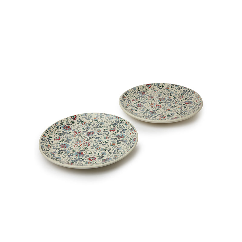 Dinner Plate - Exora Floral Dinner Plate - Set Of Two