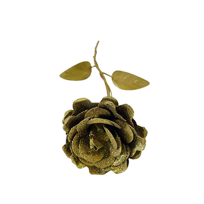 Buy Evergreen Romance Gold Rose Showpiece Showpiece from Vaaree