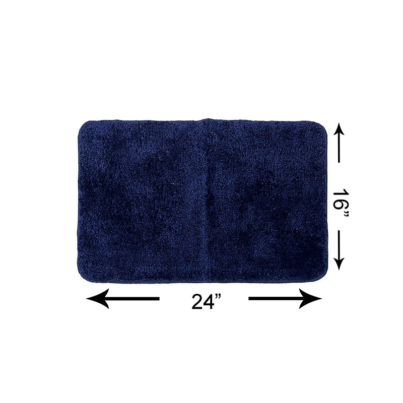 Buy Cleve Anti Skid Bath Mat - Navy Blue Bath Mats from Vaaree