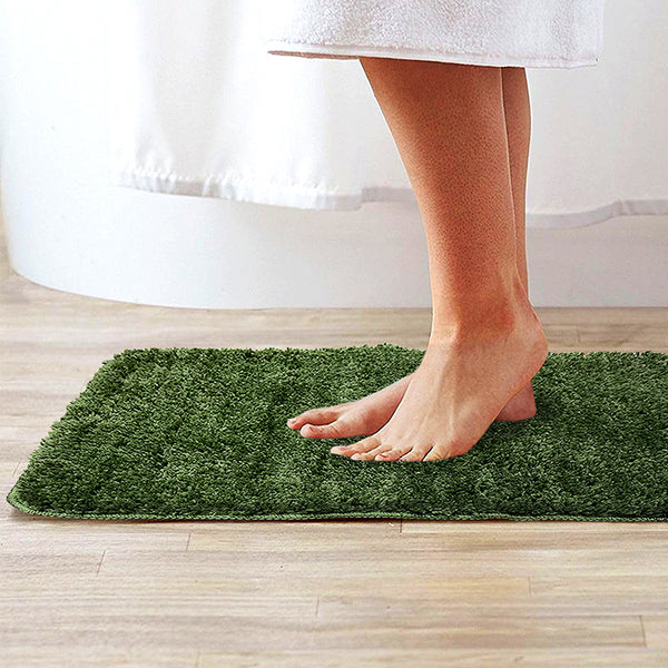 Bath Mats - Cleve Anti Skid Bath Mat - Green