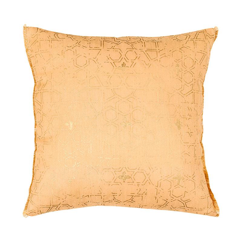 Buy Abhay Cushion Cover (Gold) - Set Of Two Cushion Cover Sets from Vaaree