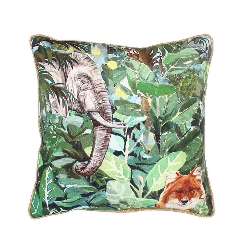 Buy Bandipur Cushion Cover (Green) - Set Of Two Cushion Cover Sets from Vaaree