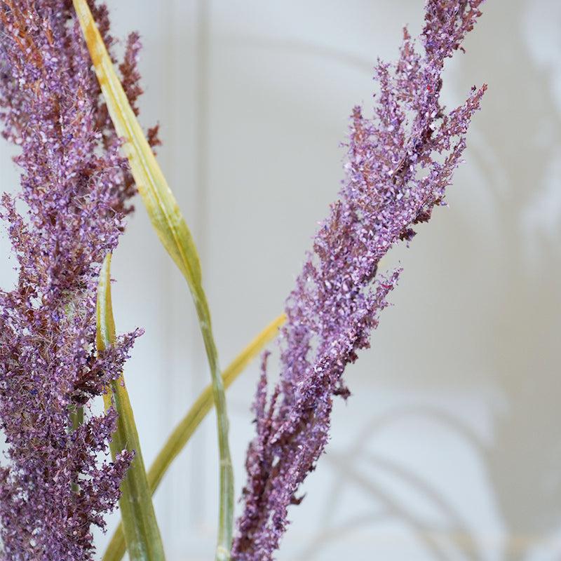 Buy Faux Reed Lavender Flower Stick (Lilac) - 34 CM Artificial Flowers from Vaaree