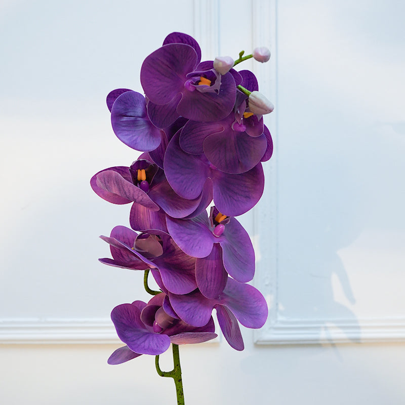 Buy Faux Orchid Flower Stick (Purple) - 40 CM Artificial Flowers from Vaaree