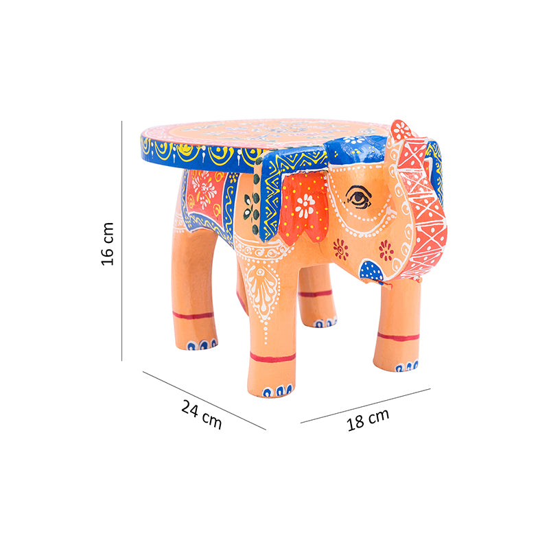 Buy Edda Handcrafted Wooden Elephant Showpiece Showpieces from Vaaree