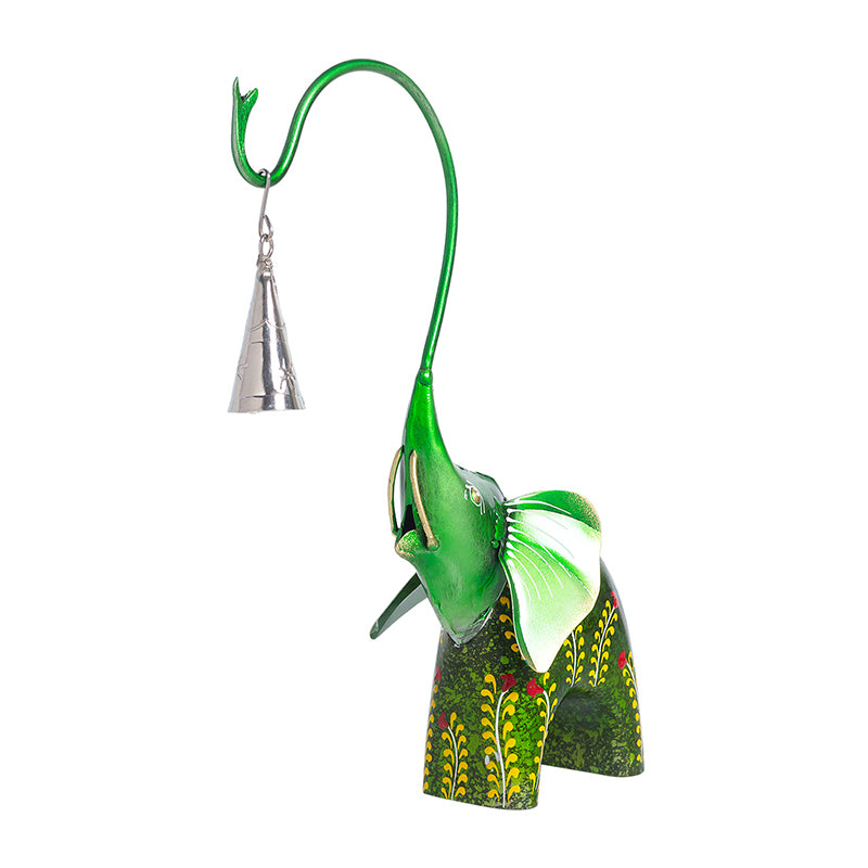 Buy Gaja Ghanti Showpiece - Green Showpieces from Vaaree