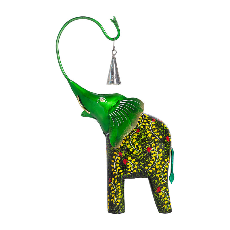 Buy Gajendra Ghanti Showpiece - Green Showpieces from Vaaree