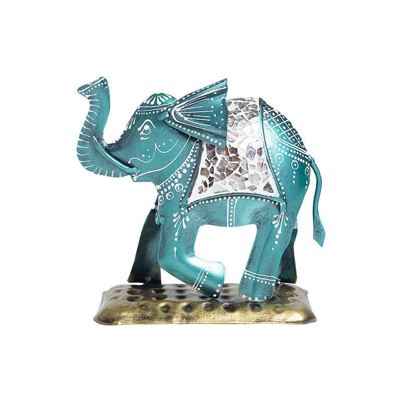 Buy Gajendra Glitter Showpiece - Blue Showpiece from Vaaree