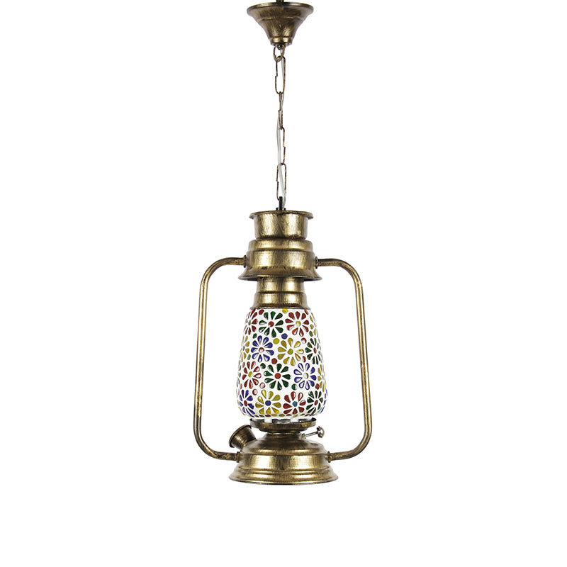 Buy Madhura Mosaic Lantern Ceiling Lamp - Gold Ceiling Lamp from Vaaree