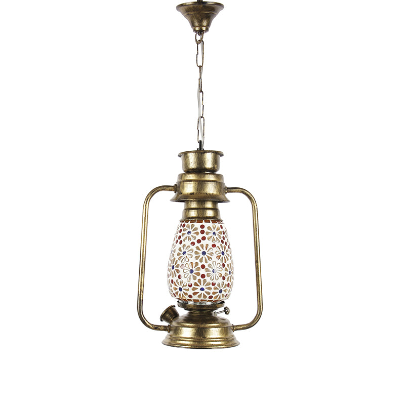 Buy Admya Mosaic Lantern Ceiling Lamp - Gold Ceiling Lamp from Vaaree