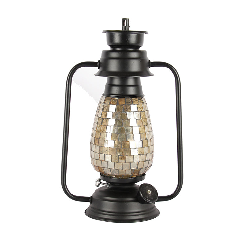 Buy Avina Mosaic Lantern Table Lamp - Black Table Lamp from Vaaree