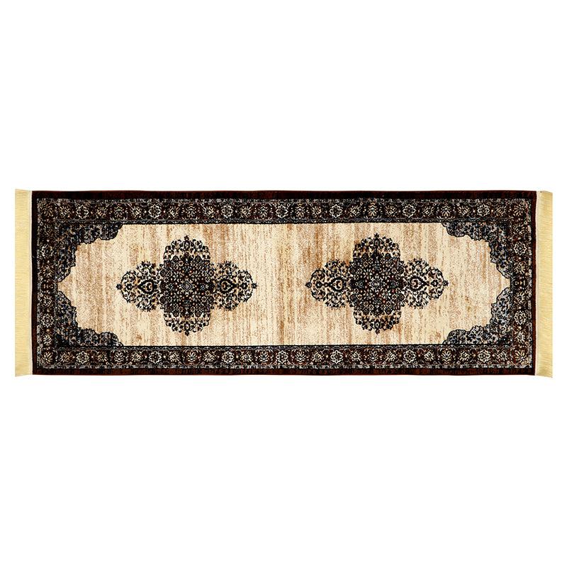 Buy Taaviya Ethnic Runner Rug - Beige & Brown Runner Rug from Vaaree