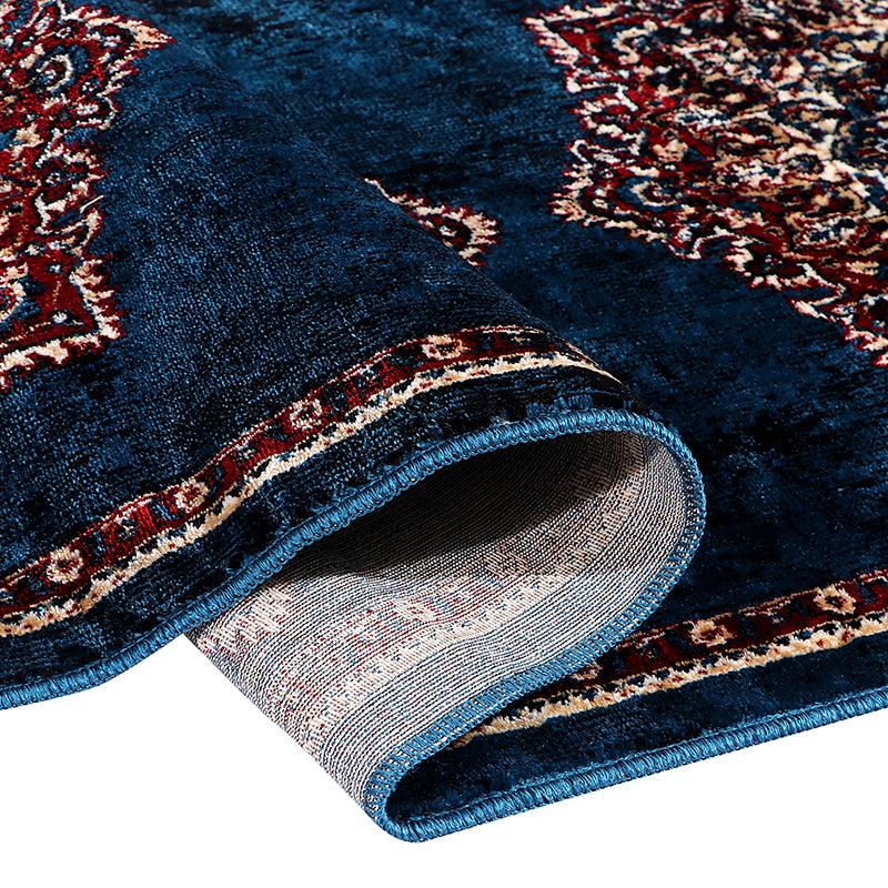 Buy Sinera Ethnic Runner Rug - Dark Blue Runner Rug from Vaaree