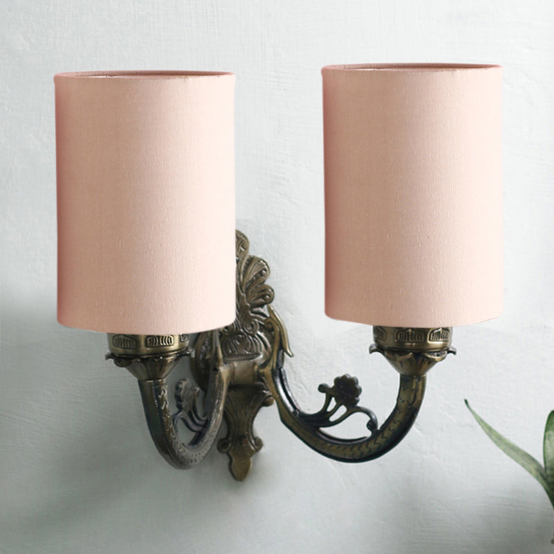 Wall Lamp - Vintage Cylindrical Duo Wall Lamp - Grey