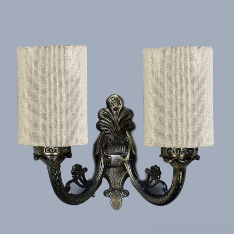 Buy Vintage Cylindrical Duo Wall Lamp - White Wall Lamp from Vaaree