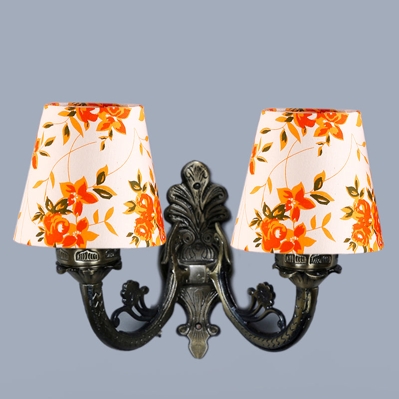 Wall Lamp - Vintage Ibis Flora Conical Duo Wall Lamp