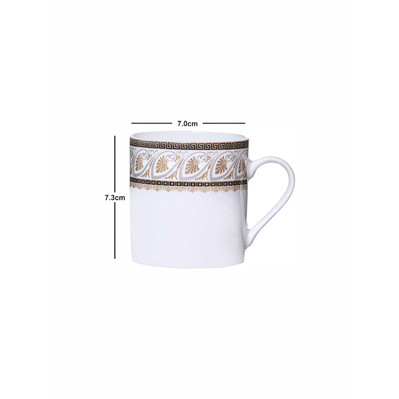 Mug & Tea Cup - Kerani Ethnic Mug (210 ML) - Set Of Six