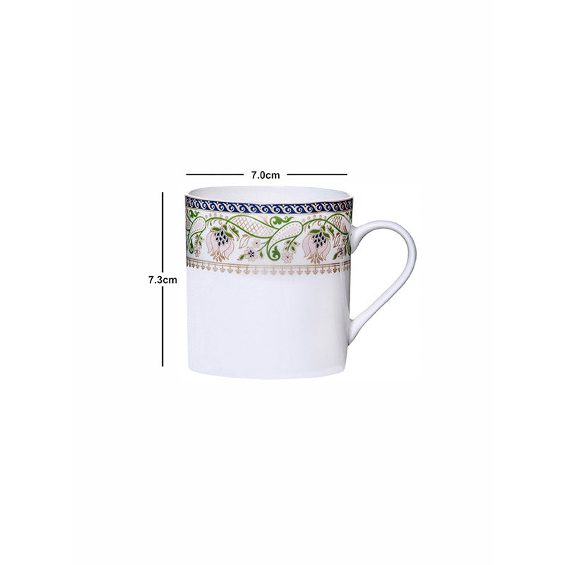 Mug & Tea Cup - Aaheli Ethnic Mug (210 ML) - Set Of Six