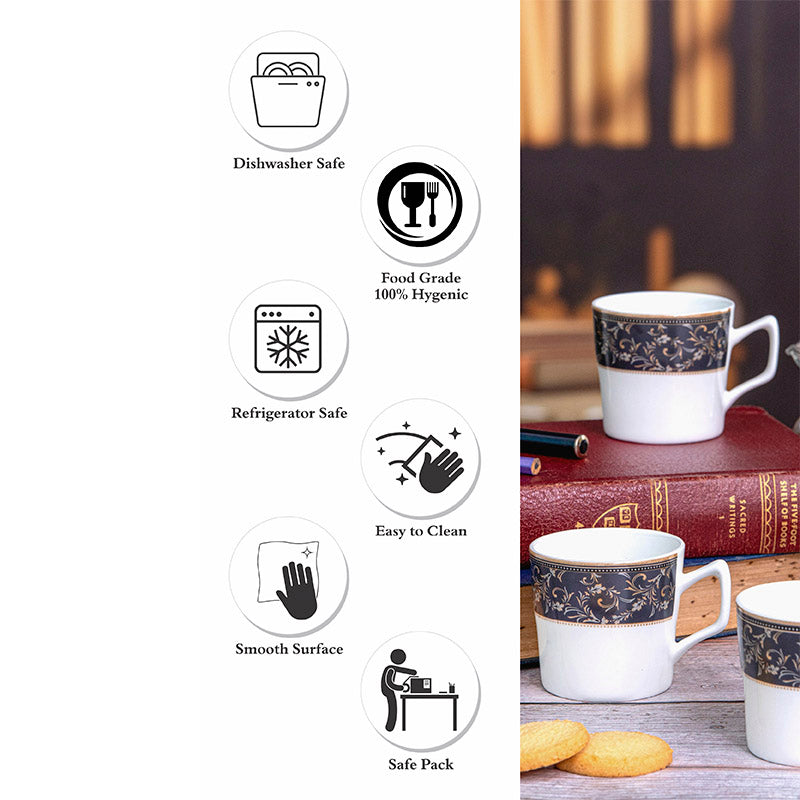 Buy Stelo Ethnic Mug (120 ML) - Set Of Six Mug & Tea Cup from Vaaree