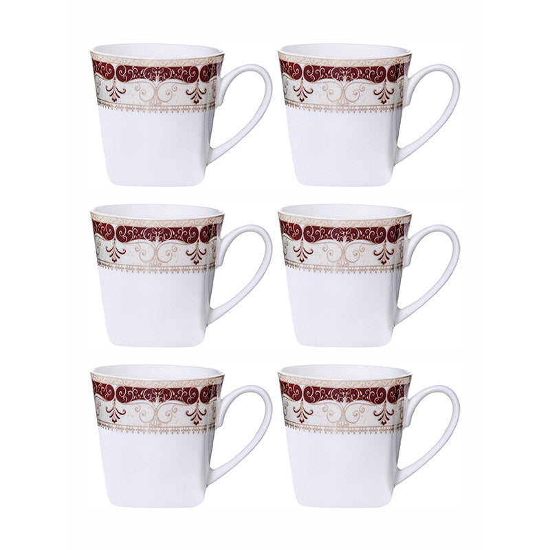 Mug & Tea Cup - Theara Trove Ethnic Mug (180 ML) - Set Of Six