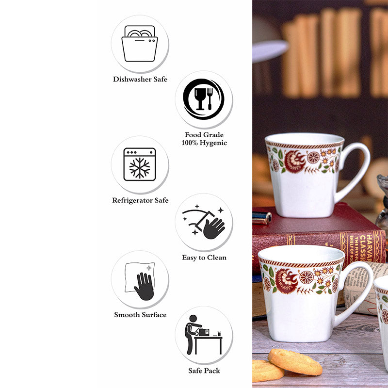 Buy Glorima Ethnic Mug (180 ML) - Set Of Six Mug & Tea Cup from Vaaree