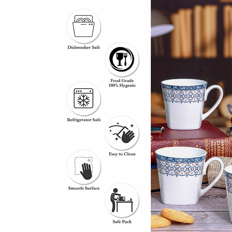 Mug & Tea Cup - Anjara Ethnic Mug (180 ML) - Set Of Six