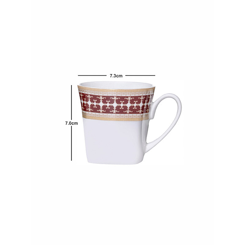 Mug & Tea Cup - Amiya Ethnic Mug (180 ML) - Set Of Six