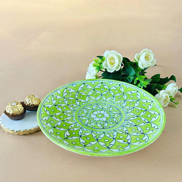 Buy Dwani Mandala Marble Platter Platter from Vaaree