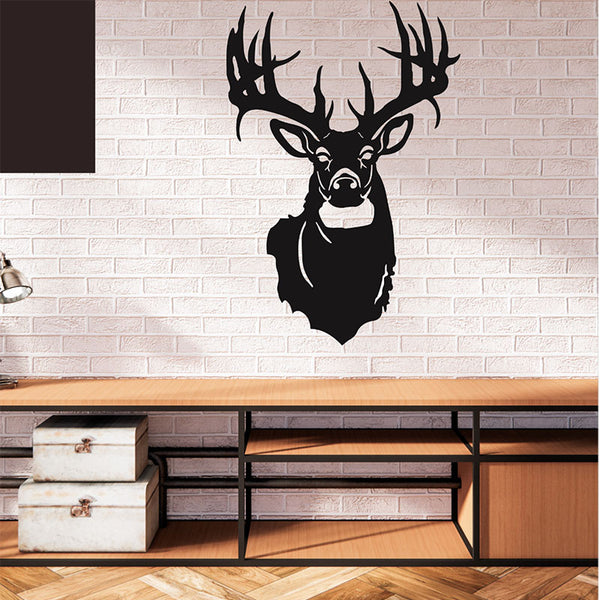 Wall Accents - Reindeer Emerge Black Wall Art