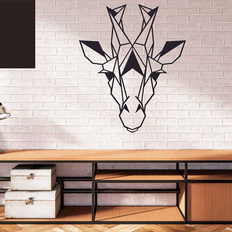 Wall Accents - Giraffee Black Wall Art