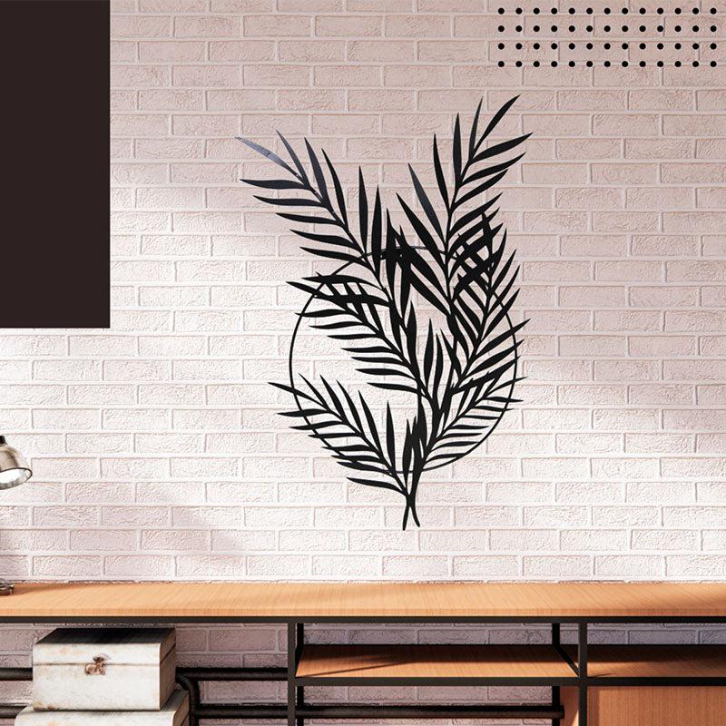 Buy Leaves Of Peace Black Wall Art Wall Accents from Vaaree