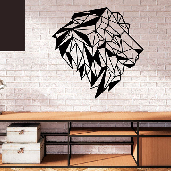 Wall Accents - Lion Black Wall Art