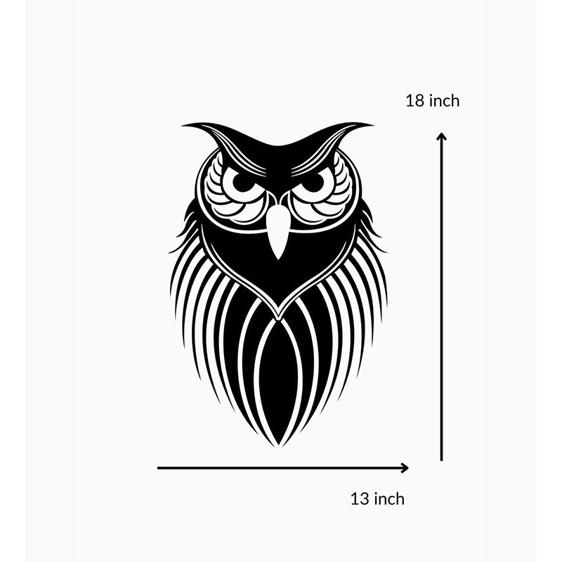 Wall Accents - Owl Black Wall Art