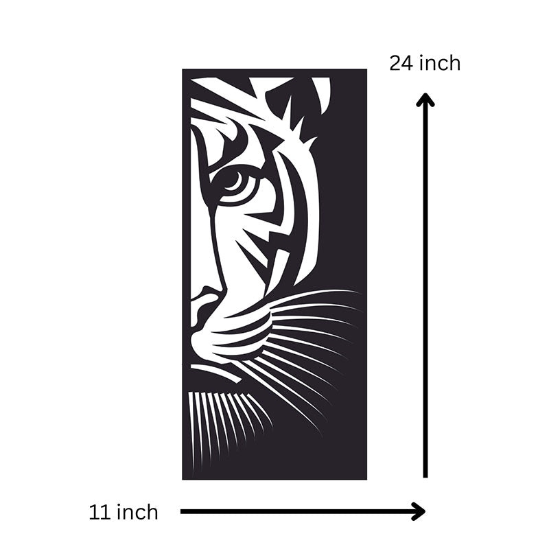 Wall Accents - Tiger Panel Black Wall Art