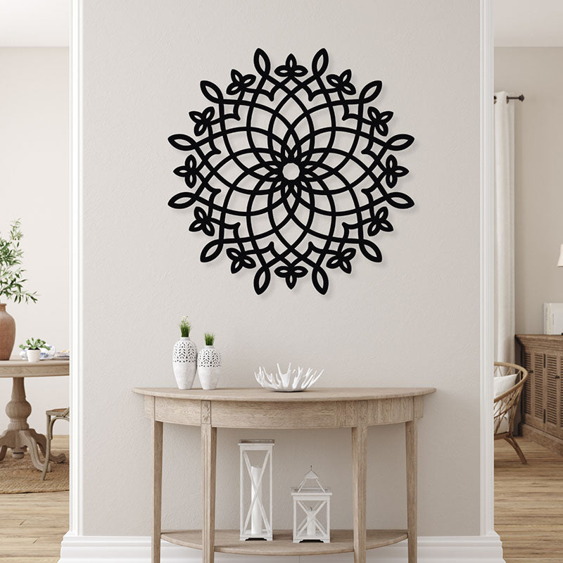 Buy Nara Mandala Black Wall Art Wall Accents from Vaaree