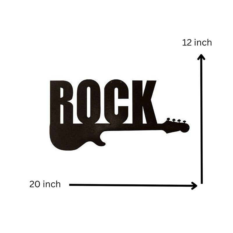 Wall Accents - Rock Black Wall Art