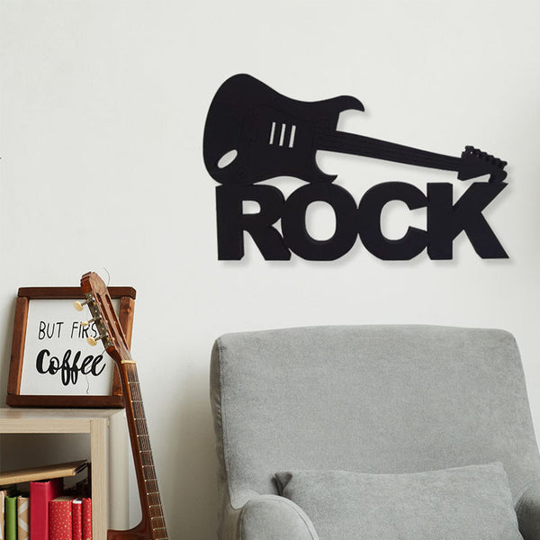 Wall Accents - Rock Music Black Wall Art