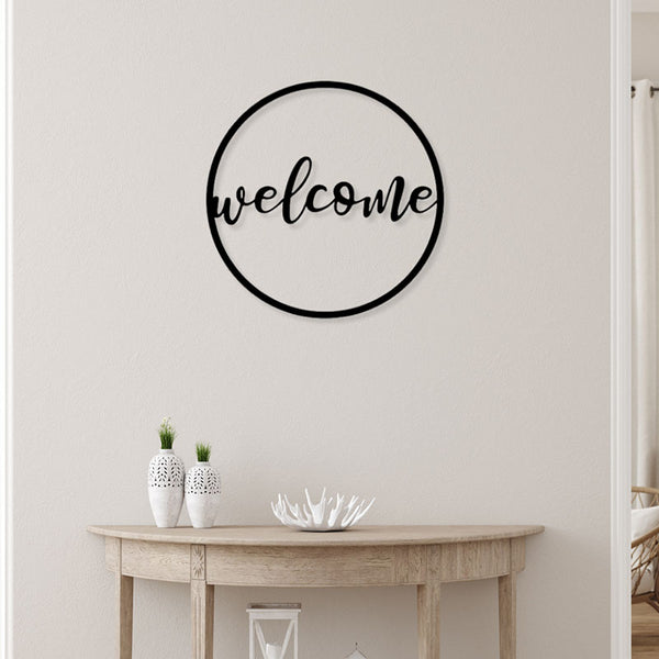 Wall Accents - Welcome Black Wall Art