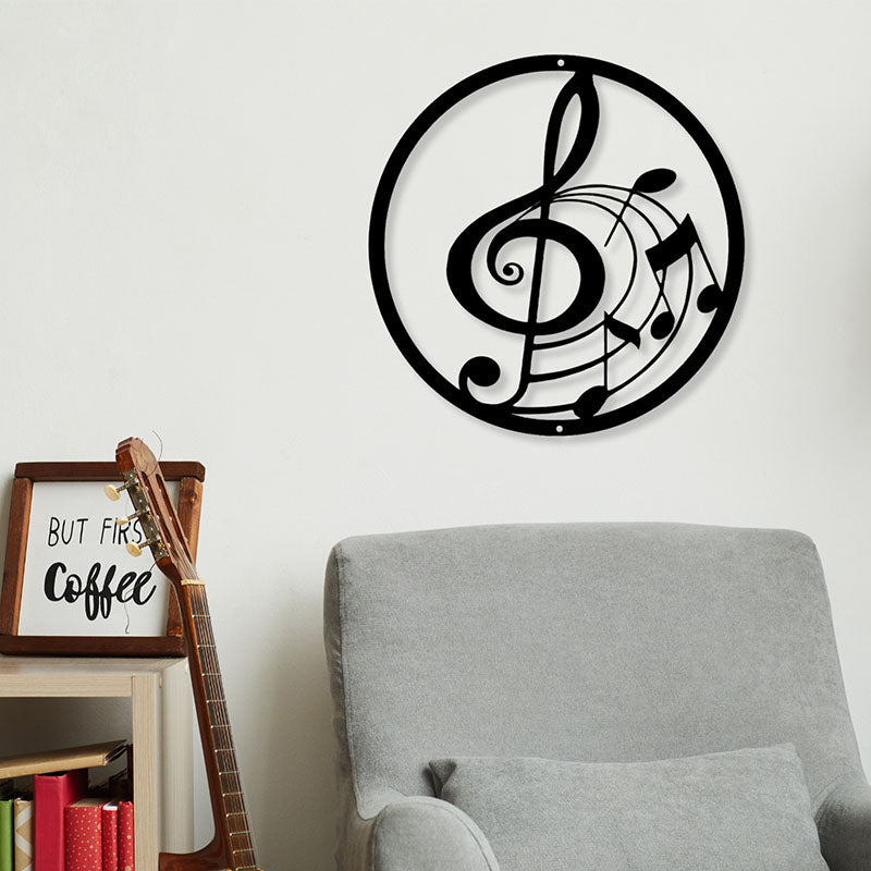 Wall Accents - Musical Symphony Black Wall Art