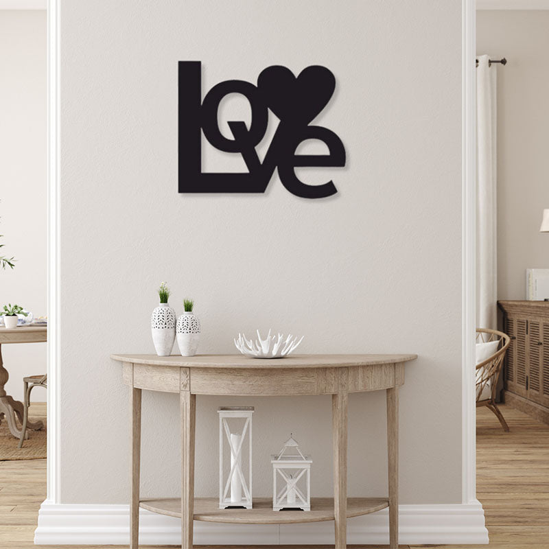 Wall Accents - Love Black Wall Art