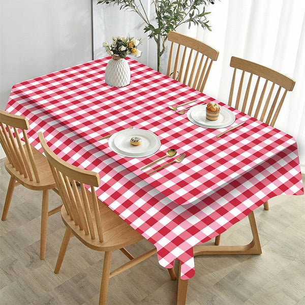 Buy Mabel Checkered Table Cloth - Red Table Cover from Vaaree