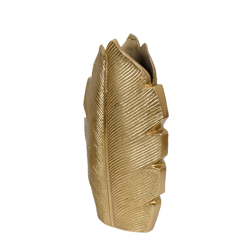 Buy Palm Laef Vase - Gold Vase from Vaaree