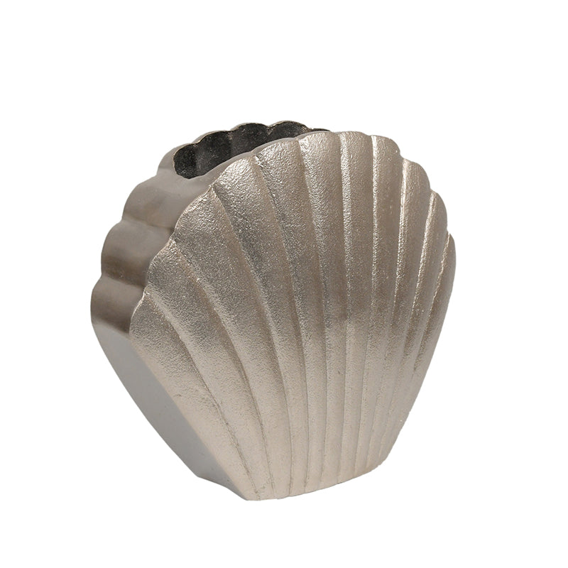 Buy Oyster Treasure Vase - Silver Vase from Vaaree