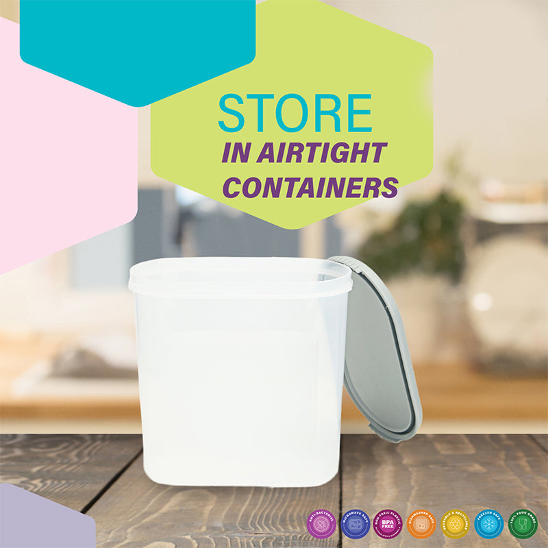 Buy Elmera Storage Conatiner (Grey) - Set Of Twelve Container from Vaaree