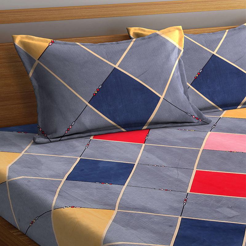 Buy Brody Geometric Bedsheet Bedsheets from Vaaree