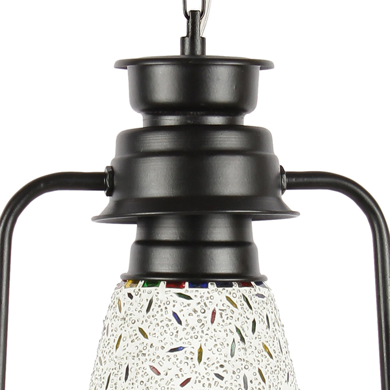 Buy Siera Mosaic Lantern Ceiling Lamp - Black Ceiling Lamp from Vaaree