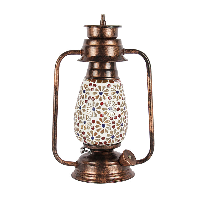 Buy Admya Mosaic Lantern Table Lamp - Copper Table Lamp from Vaaree